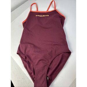 HEAD Swimwear One Piece Liquidproof Junior Girls Size 12 Cami Front Cut New 1005